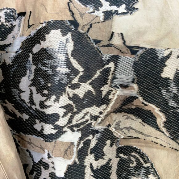 Annette Gortz Germany Art-to-Wear Textured Floral Sculptural Jacket Medium - Picture 13 of 16
